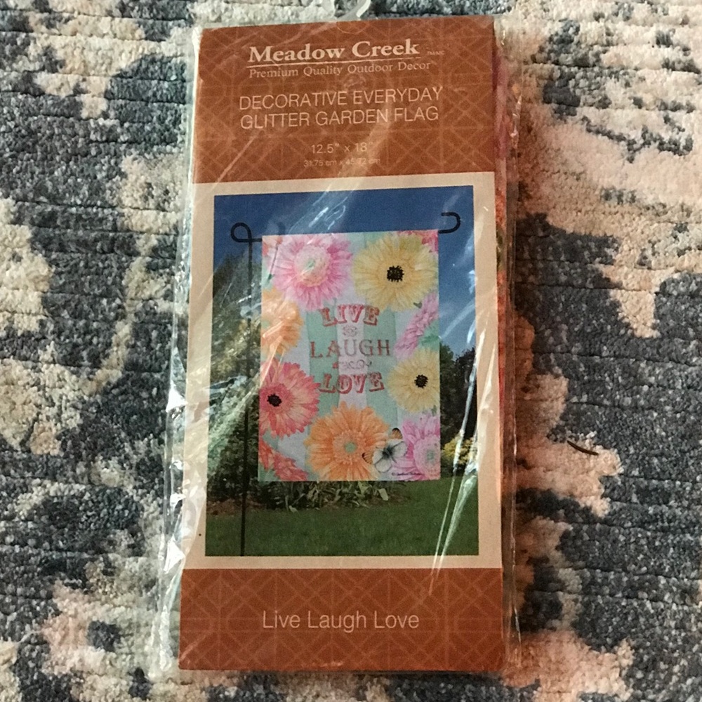 Meadow Creek Decorative Glitter Garden Flag